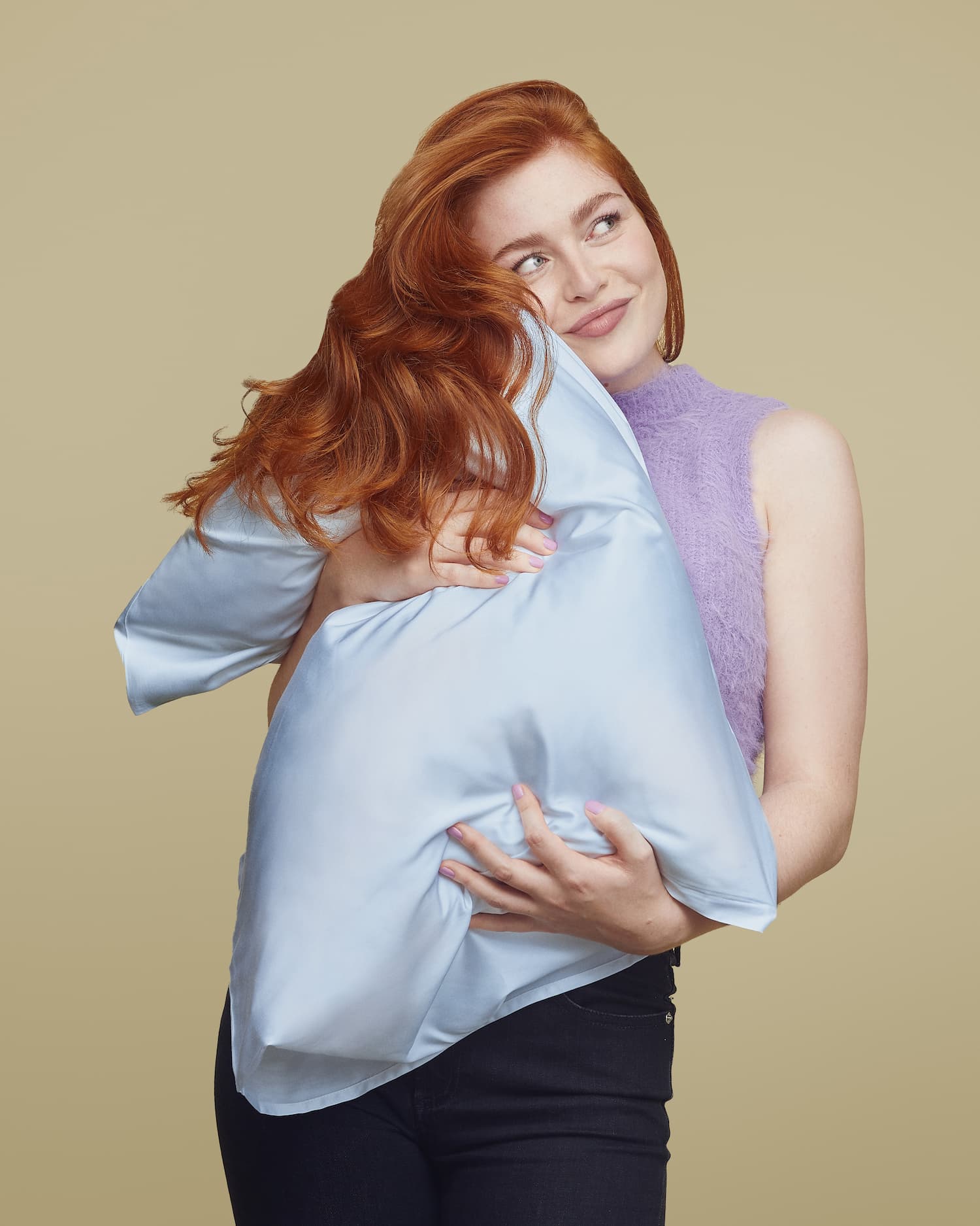 Silky Bamboo Pillowcase, Sky Blue