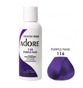 Adore Semi Permanent Hair Color 116 Purple Rage 118ml Levere