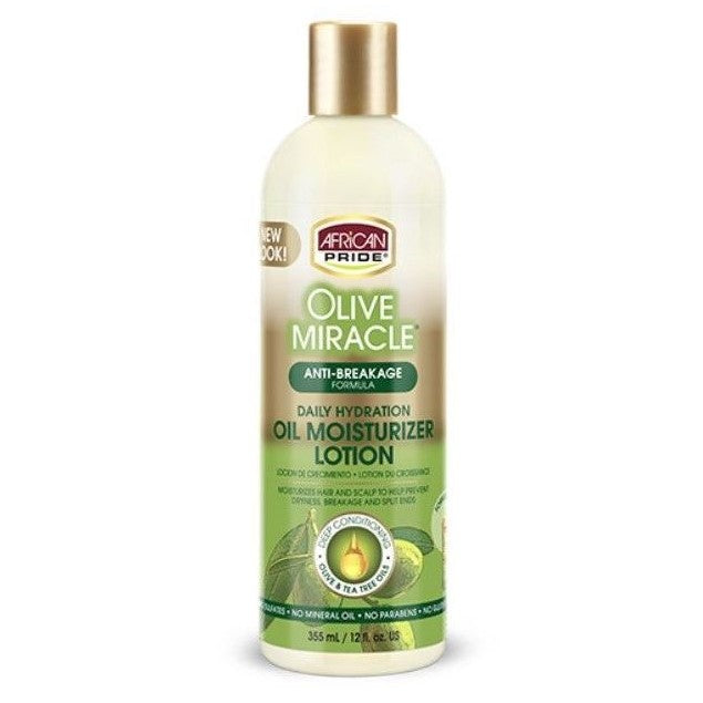 African Pride Olive Miracle Anti-Breakage Maximum Strengthening Moisturizer Lotion 355ml
