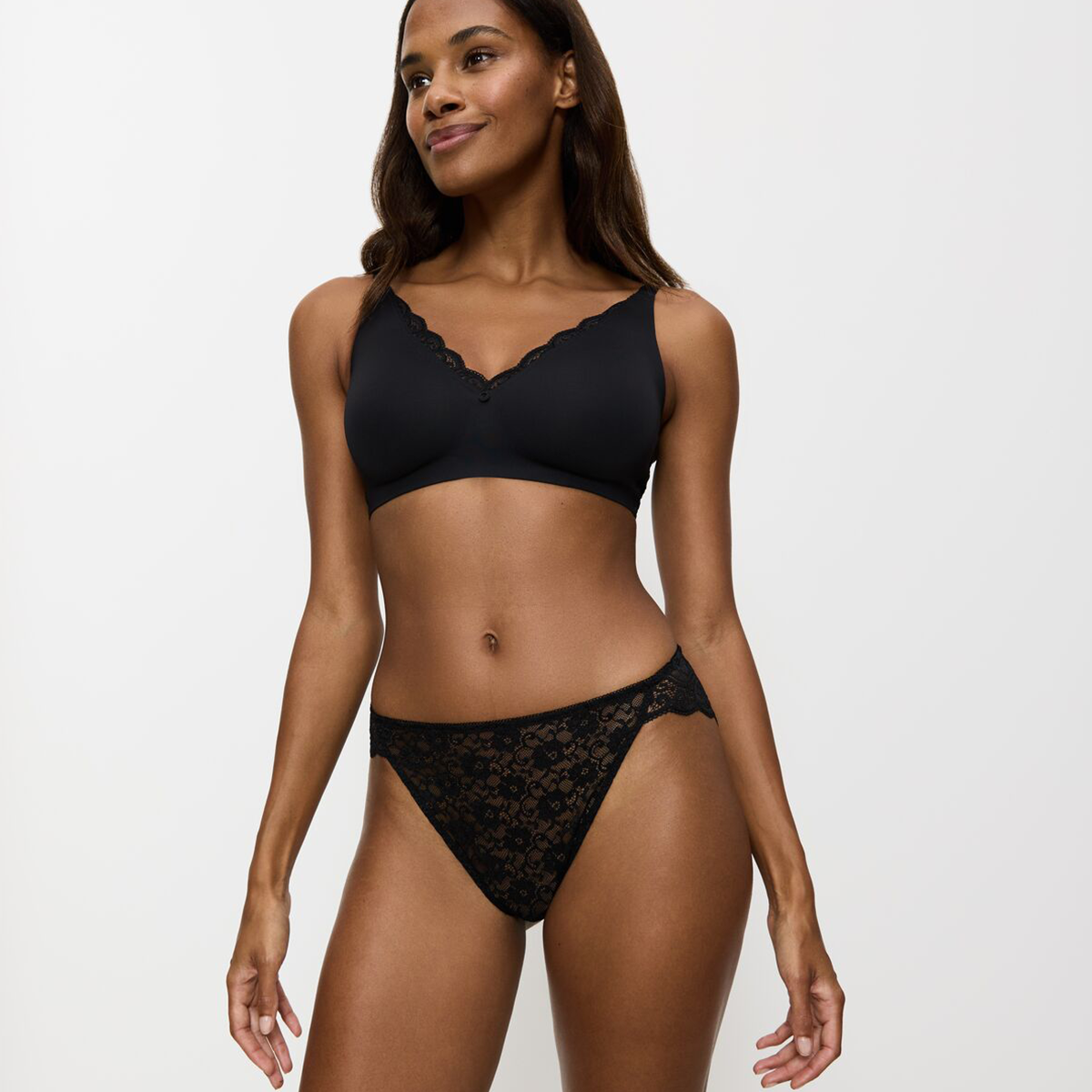 Triumph Amourette Highleg tai trusse, sort