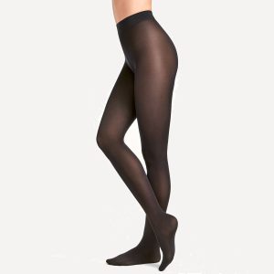 Wolford Velvet De Luxe 66 strømpebukser, sort Online salg