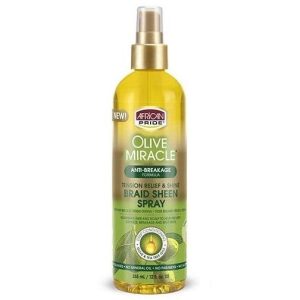 African Pride Olive Miracle Braid Sheen Spray 355 ml