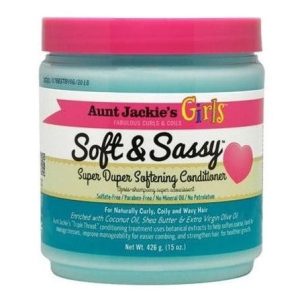 Aunt Jackie's Curls & Coils Girls Soft & Sassy Super Duper Softening Conditioner 426gr Online salg