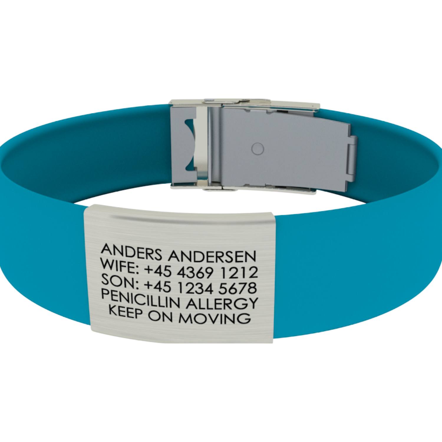 Armbånd med astma/allergi information (flere farver) Rabat