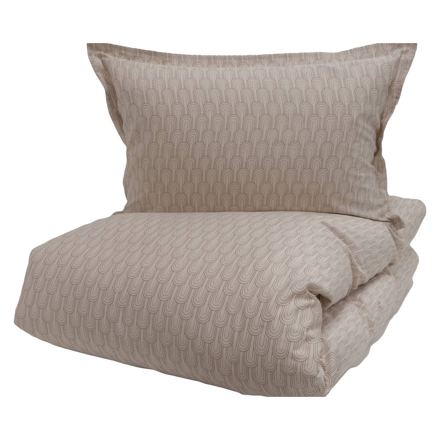 Allergivenligt sengetøj Betty Beige (høj TC - 400)