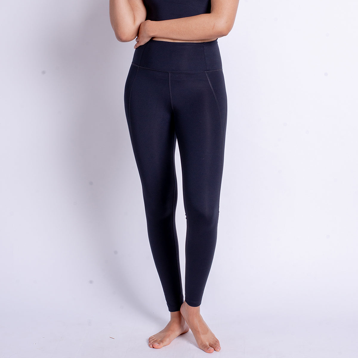 Girlfriend Collective Compressive high rise leggings, sort Levere